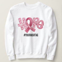 Sweatshirt Ruban de sensibilisation à l'espoir Hashtag person