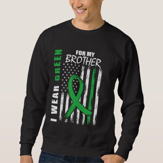 Sweatshirt Ruban vert pour la sensibilisation à la paralysie (Devant)