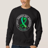Sweatshirt Ruban vert pour survivante de la transplantation d (Devant)