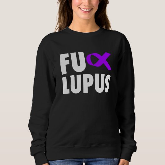 Sweatshirt Ruban violet Fu Lupus - Lupus (Devant)