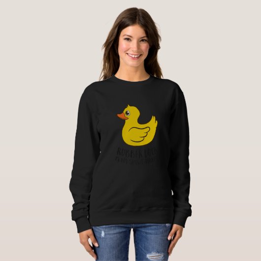 Sweatshirt Rubber Duck Spirit Animal  Duck (Devant entier)