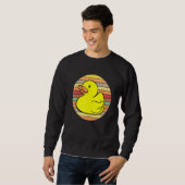 Sweatshirt Rubber Duckie Rubber Duck Bain Rétro (Devant entier)