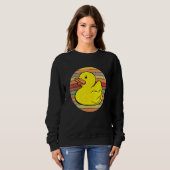 Sweatshirt Rubber Duckie Rubber Duck Bain Rétro (Devant entier)