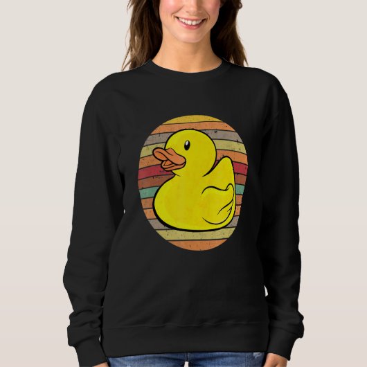 Sweatshirt Rubber Duckie Rubber Duck Bain Rétro (Devant)