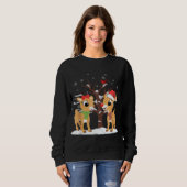Sweatshirt Rudolph et Clarice Christmas Reindeer (Devant entier)