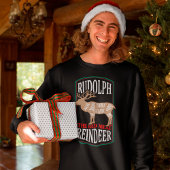 Sweatshirt Rudolph Le Renne De Viande Rouge