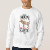 Sweatshirt Rudolph Le Renne De Viande Rouge (Devant)