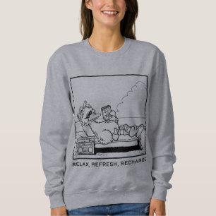 Sweatshirt Rue Sésame Big Bird Relax Refresh Recharge