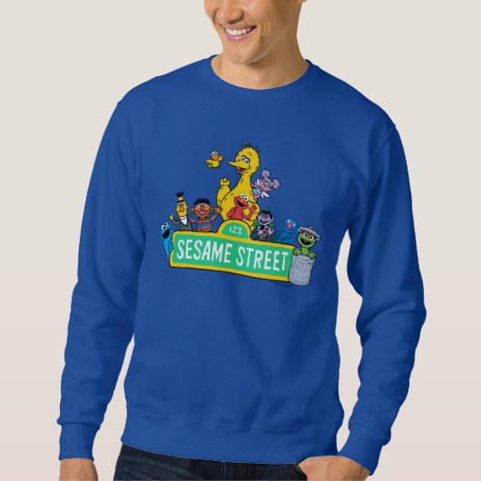 Sweatshirt Rue Sésame | Couleur complète avec Pals (Devant)