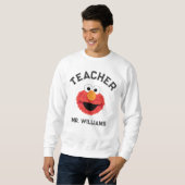 Sweatshirt Rue Sésame | Elmo Face Teacher (Devant entier)