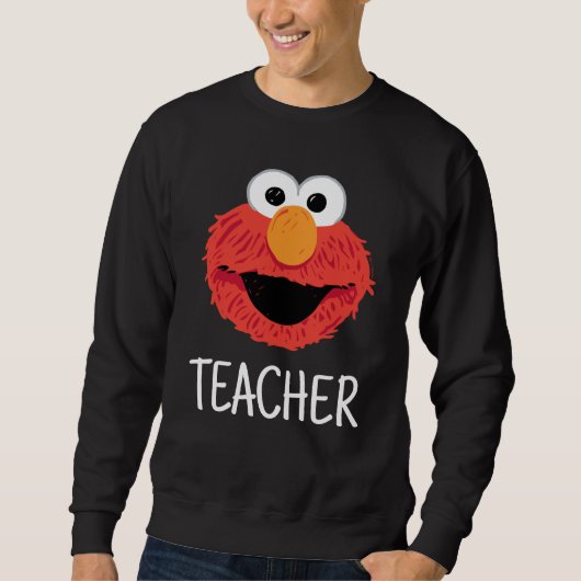 Sweatshirt Rue Sésame | Elmo Face Teacher (Devant)