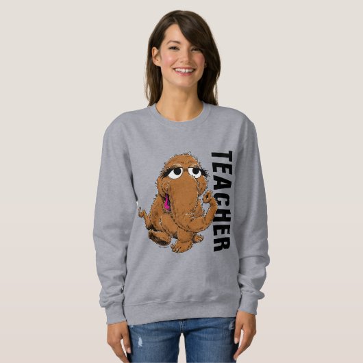 Sweatshirt Rue Sésame | Enseignant Vintage Snuffy (Devant entier)