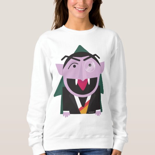 Sweatshirt Rue Sésame | Illustration Count von Count (Devant)