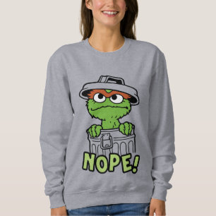 Sweatshirt Rue Sésame   Oscar le Grouch Nope!