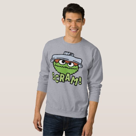 Sweatshirt Rue Sésame | Oscar the Grouch Scram! (Devant entier)