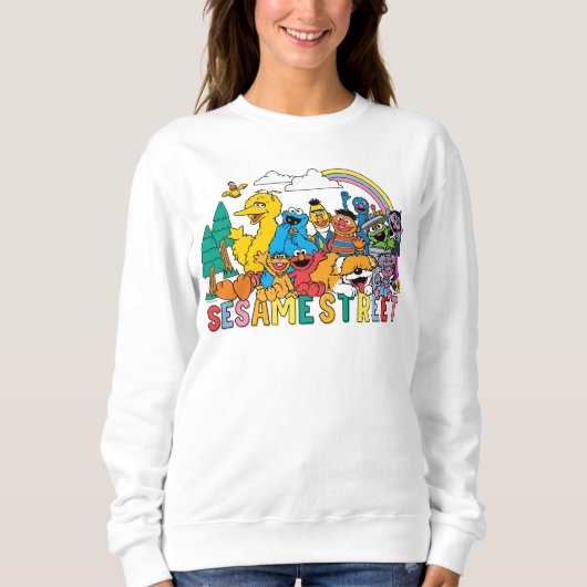 Sweatshirt Rue Sésame | Rainbow Wave (Devant)