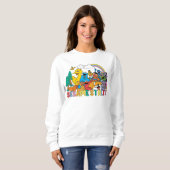Sweatshirt Rue Sésame | Rainbow Wave (Devant entier)