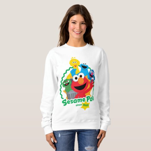 Sweatshirt Rue Sésame | Sesame Pals depuis 1969 (Devant entier)