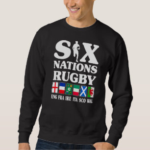 Sweatshirt Rugby 6 Nations Angleterre France Irlande Italie É