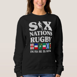 Sweatshirt Rugby 6 Nations Angleterre France Irlande Italie É
