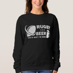 Sweatshirt Rugby Rugby Love Beer