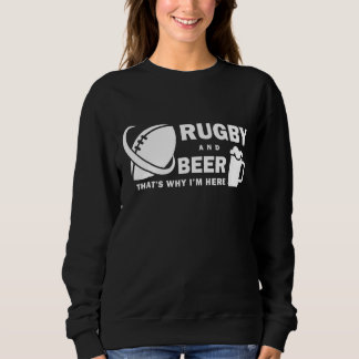 Sweatshirt Rugby Rugby Love Beer