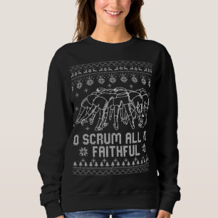 Sweatshirt Rugby Vilain Chandail De Noël O Scrum All Ye Faith