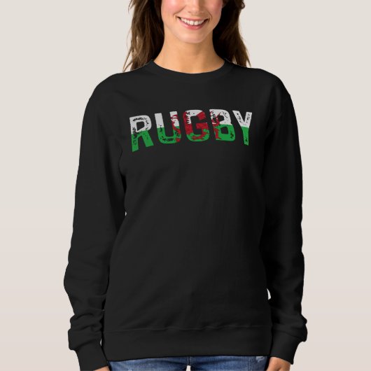 Sweatshirt Rugby Wales Welsh Pride Flag (Devant)