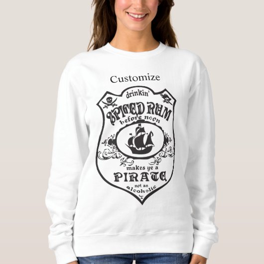 Sweatshirt Rum épicé Pirate Boisson Thunder_Cove (Devant)