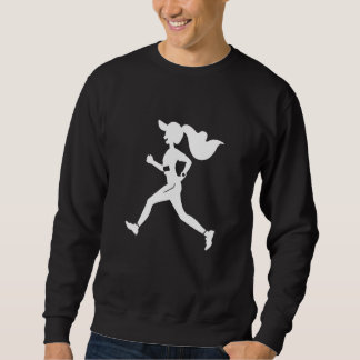 Sweatshirt Runner Girl Cartoon Style Jogging for Girls
