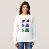 Sweatshirt Runners Fun Design Run Pour Votre Esprit Coeur (Devant entier)