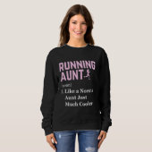 Sweatshirt Running Définition Funny Runner Jogging Tante (Devant entier)
