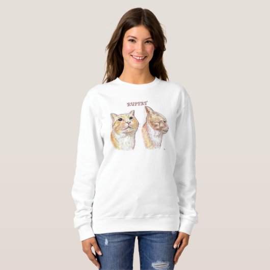 Sweatshirt Rupert le chat (Devant entier)