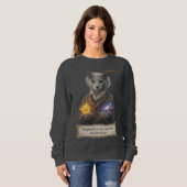 Sweatshirt Russian Blue Einstein Cat - Imagination (Devant entier)