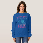 Sweatshirt S ugar Spice And Everything I ce Hockey Girl (Devant entier)