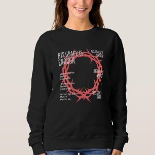 Sweatshirt Sa Grâce Suffit - Jésus Christ Christianity Re