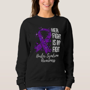Sweatshirt Sa Lutte Est Ma Lutte Contre Le Syndrome Hurler Sw