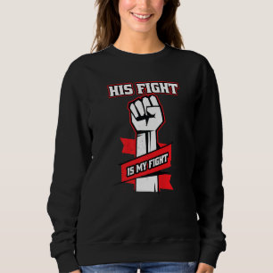 Sweatshirt Sa Lutte Est Ma Lutte Contre Les Maladies Cardiaqu