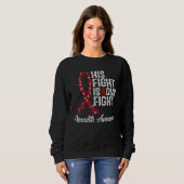 Sweatshirt Sa Lutte Est Notre Lutte Conscience Vasculite (Devant entier)