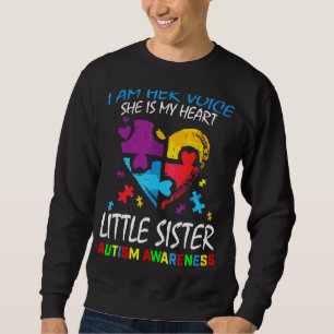 Sweatshirt Sa Voix Mon Coeur Petite Soeur Sensibilisation sur
