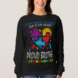 Sweatshirt Sa Voix Mon Coeur Soeur Sensibilisation sur l'auti