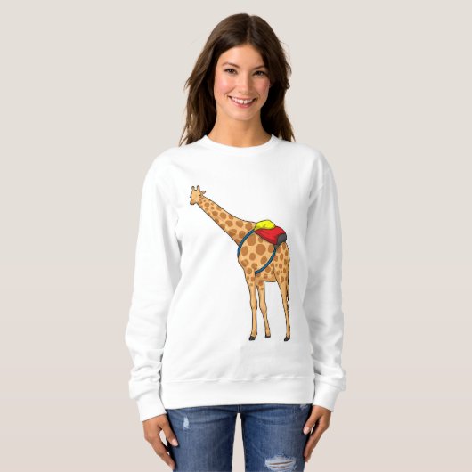 Sweatshirt Sac à dos Giraffe (Devant entier)
