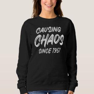 Sweatshirt Sac humoristique sarcastique vieux de 65 ans 1957