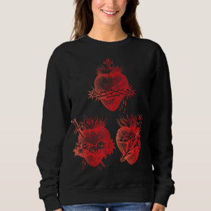 Sweatshirt Sacré Coeur de Jésus et Coeur Immaculé de Marie