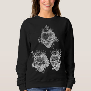 Sweatshirt Sacré Coeur de Jésus et Coeur Immaculé de Marie