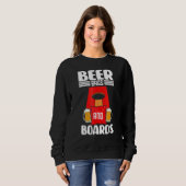 Sweatshirt Sacs et planches à bière Cornhole (Devant entier)