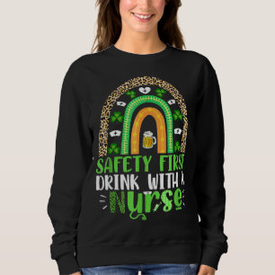 Sweatshirt Safety First Boisson With Nurse Beer Rainbow St Pa