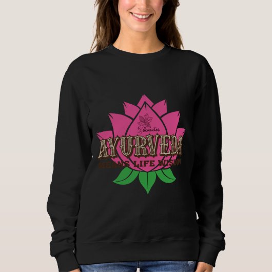 Sweatshirt Sagesse Ayurveda rose (Devant)