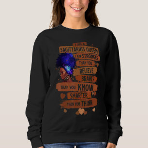 Sweatshirt Sagittarius Queen Je Suis Plus Forte Anniversaire