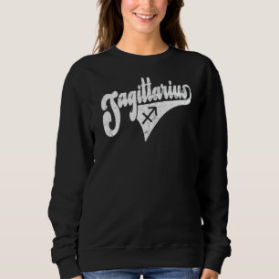 Sweatshirt Sagittarius Retro Zodiac, astrologie, horoscope, S